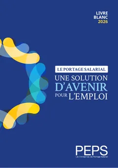 Couverture du livre blanc 2026 du portage salarial publié par le PEPS